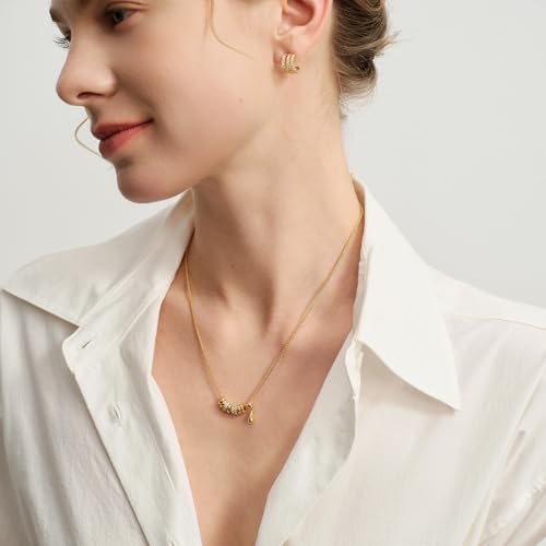 ARSIS Lariat Long Gold Necklace for Women, 18K Gold/Platinum Plated Y-Shaped Drop Dangle Pendant Necklace, Long Adjustable Pull Slider Chain Jewelry Gift for Her - color: Gold-teardrop slider
