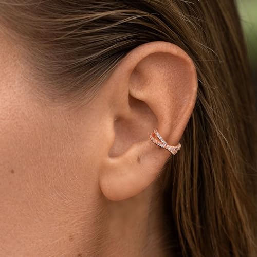 1Pair Ear Cuffs for Women cz Non Earrings Adjustable Ear Cuff Earrings Clip On cz Cartilage Helix Ear Jewelry