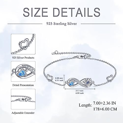 POPLYKE Frog/Pearl/Dragonfly/Ladybug/Highland Cow/Pearl/Moonstone Anklets Sterling Silver Double Layered Chain Beach Anklets for Women Foot Jewelry - style: sea turtle