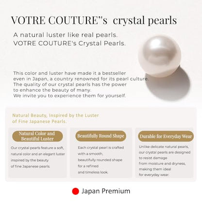 Pearl Ear Cuff Earrings for Women | Premium Quality, Perfected in Japan | 10-Year Brand Warranty