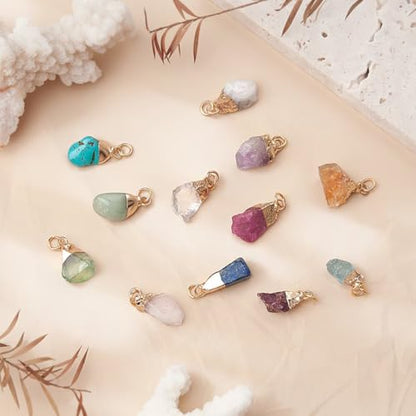 Crystal Bracelet for Women, Dainty 14K Gold Plated Chain Bracelet | Handmade Healing Crystals and Stones Spiritual Jewelry Gifts for Women - style: Turquoise Bracelet