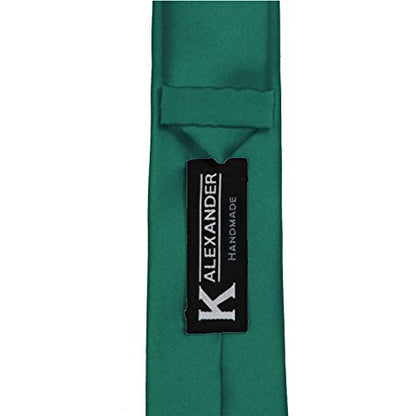 K. Alexander Skinny Ties - Multiple Solid Colors - Classic 2" width - color: Teal Green