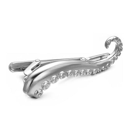 Yoursfs Novelty Marine Animals Tie Clip for Men Shark Whale Unique Cool Personalized Business Tie Bar Pin Jewelry for Valentine's Day Gifts - style: Unique Octopus