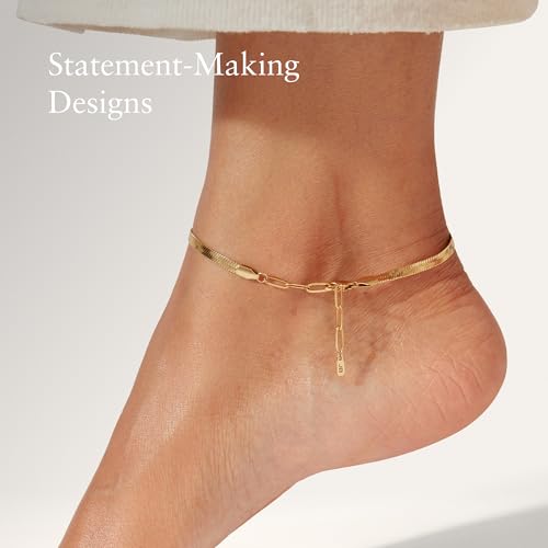 JENNY BIRD Zeina Anklet - color: High Polish Gold