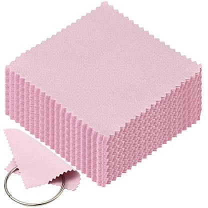 Tessco 400 Pcs Jewelry Cleaning Cloth Bulk, Jewelry Polishing Cloths, Silver Cleaning Cloth for Sterling Silver, Gold, Platinum, Coins, Watch
