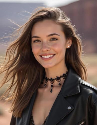 Lace Choker Black Necklace, Adjustable Gothic Jewelry for Women | Vintage Beads Blend with Lace, Gothic Style, 2.76" Necklace Extender, Parties, Masquerades or Daily Wear