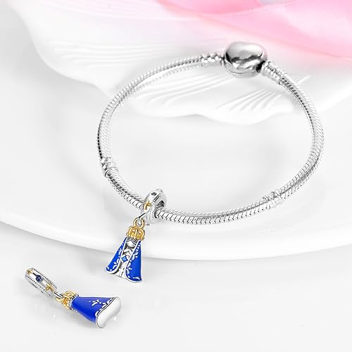925 Sterling Silver Charms for Bracelets and Necklaces Beads Charms Jewelry Gift for Women - color: The Virgin's Prayer