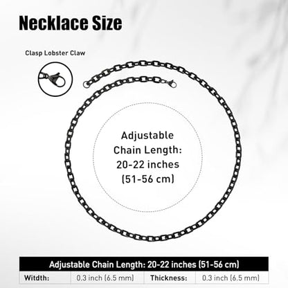 Stainless Steel Chain Necklaces,Rolo Chain Necklace for Men Women,Unique Fashion and Charm Jewelry, Silver Tone Chain,Stainless Steel Adjustable Link, Gifts for Friends/Husband/Dad - style: 1484