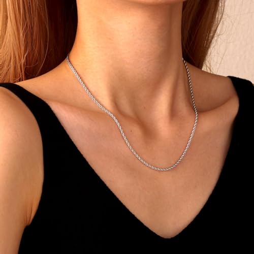 18K Gold Plated Necklace Bracelet Set Womens Stackable Adjustable Stainless Steel Minimalist Modern Everyday Jewelry Gift Gold and Silver - style: 9 Pcs Silver Jewelry Set