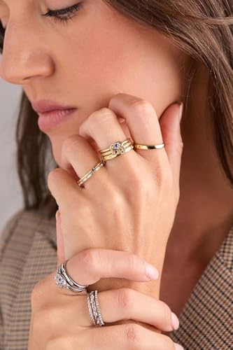 Alex and Ani Evil Eye Rings - style: Stacking Ring, Stainless Silver (Set of 3)