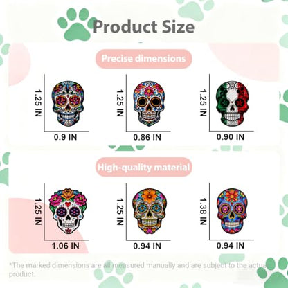 4/6/9/10/12/16/20PCS Cute Enamel Pins Bulk Set, Art Aesthetic Lapel Brooches, Humorous Quote Pins for Backpacks Jackets Hats Bags, Novelty Cool Badges for Women, Men, Teens, Kids - style: 6pcs Skull