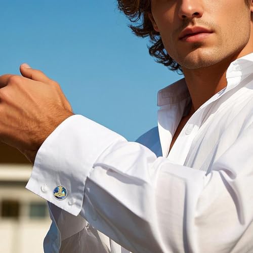 Cufflinks for Men Sterling Silver Abalone Shell Tuxedo Shirt Cuff Links Jewelry for Men Father Business Groomsmen - style: thors hammer