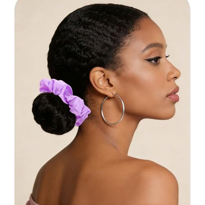 Semato 16 Pcs Satin Scrunchies Bridesmaid Proposal Gifts Hair Ties Scrunchies for Women Girls Bachelorette Party Favors (Lavender) - color: lavender