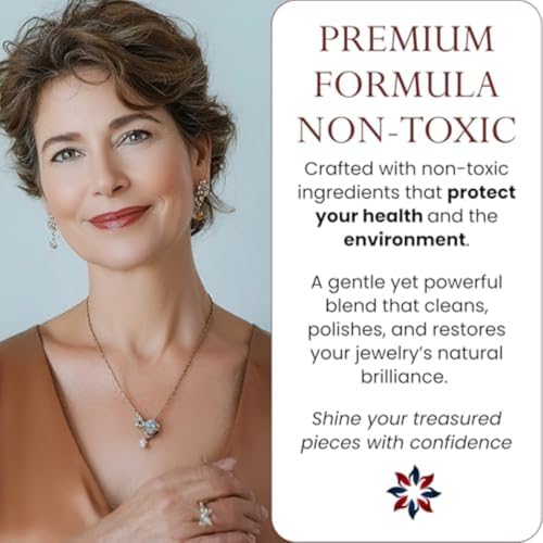 Pro Size Polishing Cloth Set of 2 Large Cleaning Cloths Pure Cotton Made in USA for Gold Silver and Platinum Jewelry Coins Watch, Silverware 11 x 14 inches each Tarnish Remover Keeps Jewelry Shining | Made in USA, Non-Toxic Tarnish Cleaner Infused on Ultr
