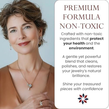 Pro Size Polishing Cloth Set of 2 Large Cleaning Cloths Pure Cotton Made in USA for Gold Silver and Platinum Jewelry Coins Watch, Silverware 11 x 14 inches each Tarnish Remover Keeps Jewelry Shining | Made in USA, Non-Toxic Tarnish Cleaner Infused on Ultr
