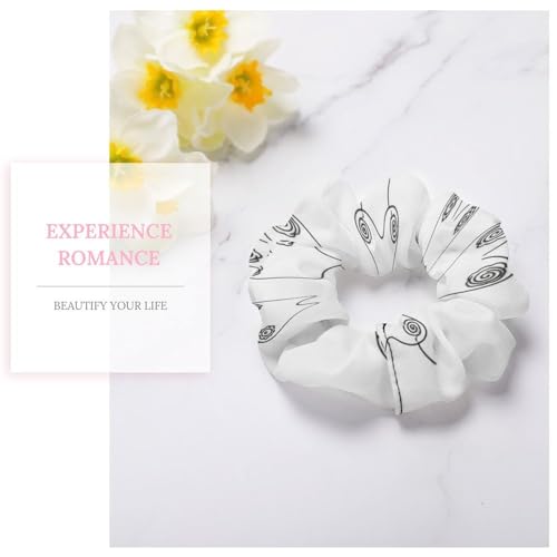 Spiral Scrunchies for Teens Woman Breast Set Funny Boobs, Trendy Coil Hair Ties, Fun Ponytail Holders for Thick Hair, School, and Social Events - color: Style (854)