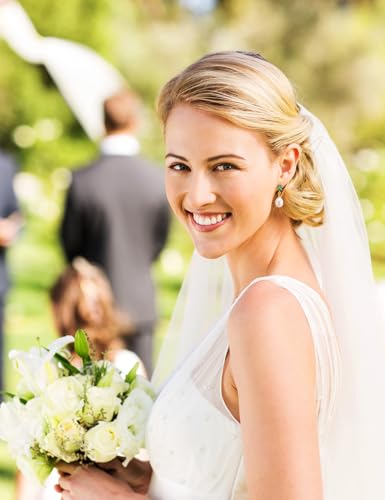 Pearl Drop Earrings Cubic Zirconia Stone Pearl Stud Earrings for Prom, Bridesmaids, Birthday Women Jewelry - color: Green CZ Stone