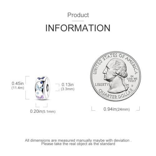 Pandach 925 sterling silver Clip Spacer Charm for Bracelet Clip Lock Stopper Bead Spacer European Openable Beads 2Pcs - style: 2-KJC898