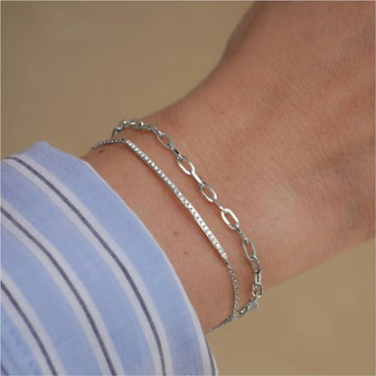 16.5FT Stainless Steel Paperclip Chain 5mm Silver Chain for Jewelry Making | Chunky Link Chains Roll Bulk for Necklace Bracelet Crafts - color: 5mm stainless steel paperclip