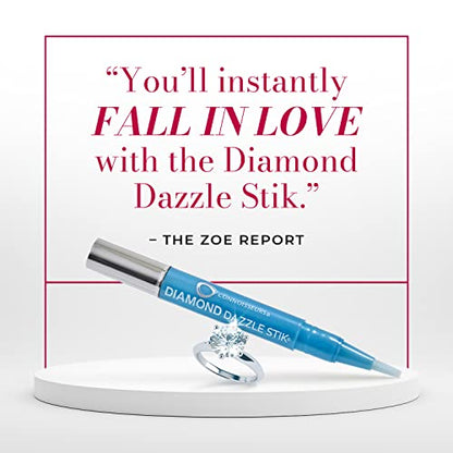 CONNOISSEURS Diamond Dazzle Stik - Portable Diamond Cleaner for Rings and Other Jewelry - Bring Out The Sparkle in Your Diamonds and Precious Stones - style: Original (2 Count)