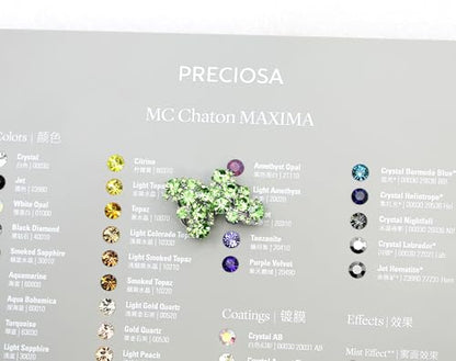 Faship Gorgeous Clip Ons Floral Earrings - color: Green / Peridot