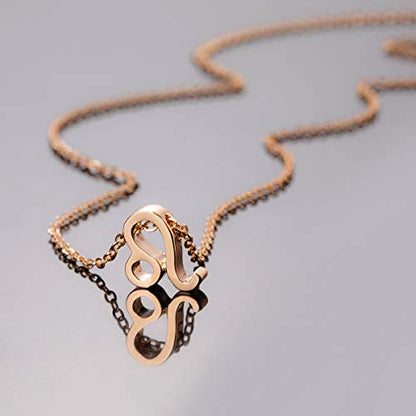 Zealmer Cyberny Women 18K Gold Plated Pendant Necklace 18" - style: Leo: 7.23-8.22