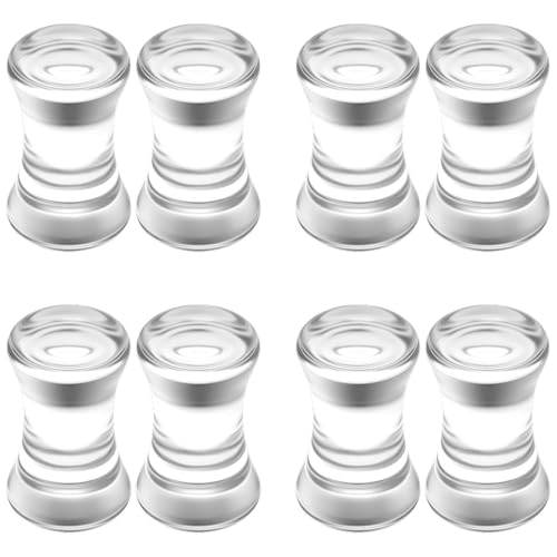 6G to 30MM Gauges for Ear Acrylic Double Flared Saddle Solid Tunnels Plugs 4MM- 30MM Ear Expander Gauges Stretcher Flesh Earrings Body Piercing Jewelry for Women Men (Black White Clear) - color: Clear, size: 2G Tunnels