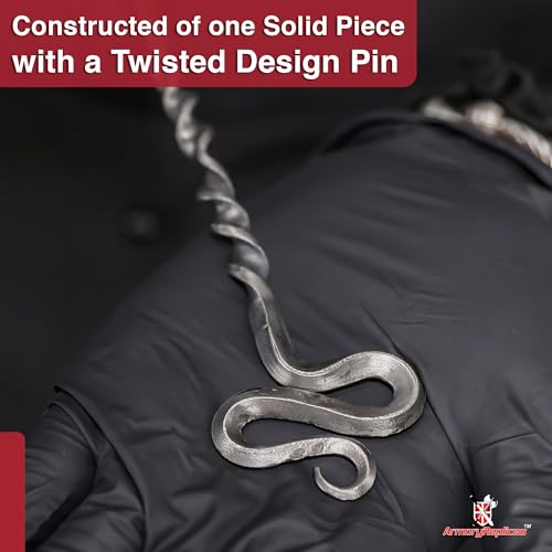 Armory Replicas™ Hand-Forged Zinc Alloy Twisted Hair Pin – Mystical Styling Accessory for Updos and Daily Wear | Mother’s Day, Valentine's, Birthdays | - style: Design2