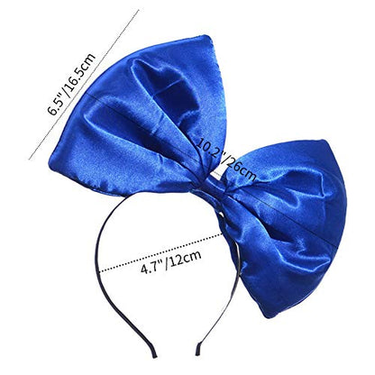 ZTL Women Huge Bow Headband Hairband Hair Hoop Accessories Party Props - color: Blue