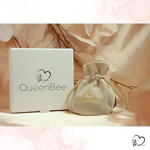 QueenBee 14K Gold Plated Ivy Flower Birthstone Stud Earrings for Women Dainty Floral Gemstone Studs Unique Jewelry Gift for Her - color: June - Alexandrite