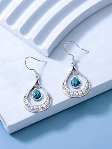 Dorunmo s925 Sterling Silver Western Dangle Drop Earrings Birthday Jewelry Gifts for Women - style: Boho B