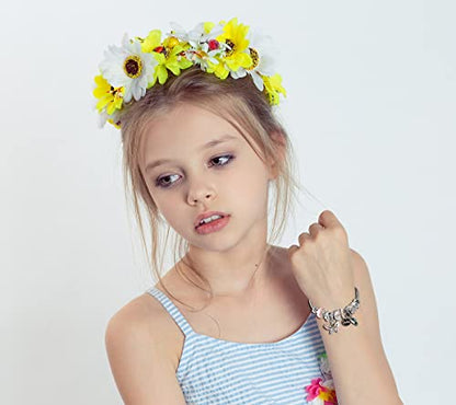 DS Charm Bracelets for girls,exquisite cute cartoon friendship bracelets Silver Stainless Steel Bangle with birthday Gift box, Adjustable girls jewelry Suitable for holiday gifts - style: Silver-pink butterfly