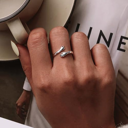 To My Daughter Hug Ring For Hope Rings, Inspirational Stainless Steel Engarved With Always With You Message Adjustable Ring for Women Non Tarnish Jewelry Gift for Her Birthday Christmas - color: Always daughter