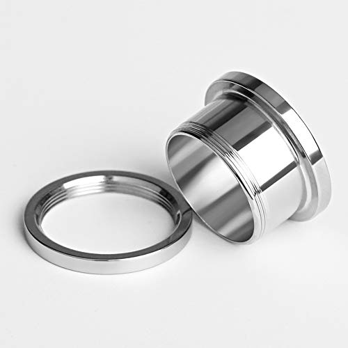 4 pairs Stainless Steel Ear Plugs Black Gauges Stretching Screw Fit Tunnels Expander Piercing Jewelry - size: 6mm