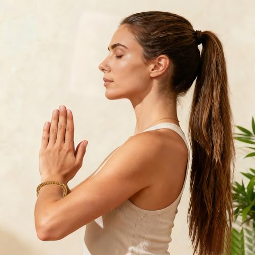 MECCANIXITY Prayer Beads Bracelet, Natural Wooden Bead Mala Bracelets Link Wrist Men Women Beaded Stretch Crafts Bangle - color: Greywood Color