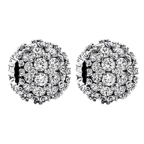 Clip Stopper Spacer Charms for Bracelets Necklaces, Compatible with Pandora,Jewery Making DIY - style: 2PCS CZ Ball Spacers