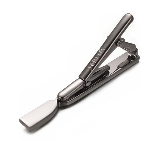 Yoursfs Black Matte Skinny Tie Clips For Men Classic Shiny Tie Bars Stainless Steel Personalized Tie Clip Suitable for Wedding Anniversary Business - style: Black Matte Skinny Tie Clips