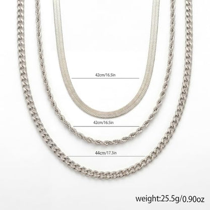 9-Piece Gold Tone Layered Chain Necklace Set for Women, Versatile Stackable Necklaces with Vertical Bar/Herringbone/Padlock Coin Charms, Trendy Boho Jewelry - style: TZY-003359