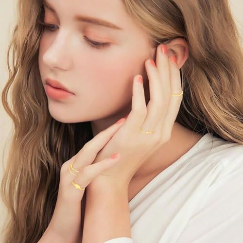 NEWITIN 49 Pieces Gold Jewelry Set for Women Fashion Costume Jewelry Gold Plated Necklace Bracelet Ring Earrings Set for Women - color: Gold Jewelry Set A