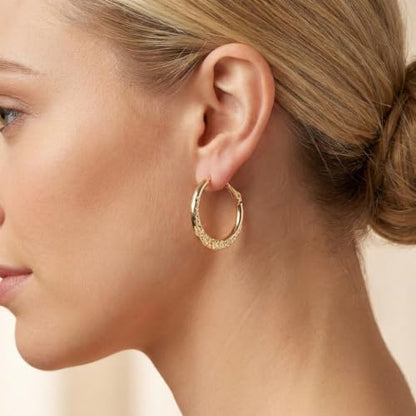 Sonateomber Gold Chunky Crystal Hoop Earrings for Women, Trendy Statement Sparkly CZ Rhinestone Thick Open Hoops Earings Hypoallergenic Wedding Prom Everyday Accessories Fashion Jewelry Gift - color: Gold Textured
