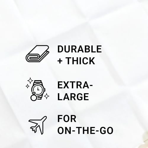 Travel Jewelry Cleaning Essentials, Wipes, Pen & Solution - color: Jewelry and Watch Cleansing Wipes