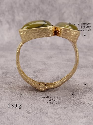 Chunky Bangle Bracelets for Women Cuff Bracelet Thick Gold Bangles Open Wide Arm Cuffs Bracelets Boho Jewelry - style: Gold Bangle
