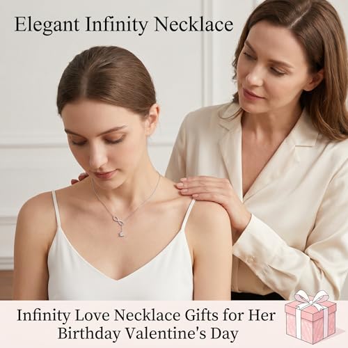 YYB Y Necklace Infinity/Heart/Cross/Faith Pendant Lariat Necklace for Women Drop Necklaces Christian Jewelry Birthday Anniversary Mothers Day Gifts for Mom Sister Girlfriend - color: Infinity Necklace