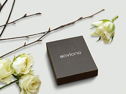 Savlano 925 Sterling Silver 9, 10 Inches Chain Anklet for Women Comes With a Gift Box - style: Bismark