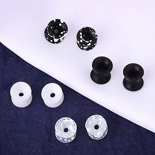 OUFER 8PCS Silicone Ear Gauges Flexible Ear Tunnels Plugs Stretchers Expander Double Flared Flesh Ear Piercing Jewelry for Women Men - color: 6G(4mm)