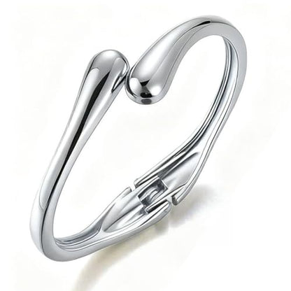 Gold Bracelets for Women Trendy Silver Bangle Cuff Bracelet Jewelry Gifts | Adjustable Size, 14K Gold Plated Chunky Bracelet - color: Silver-Chunky