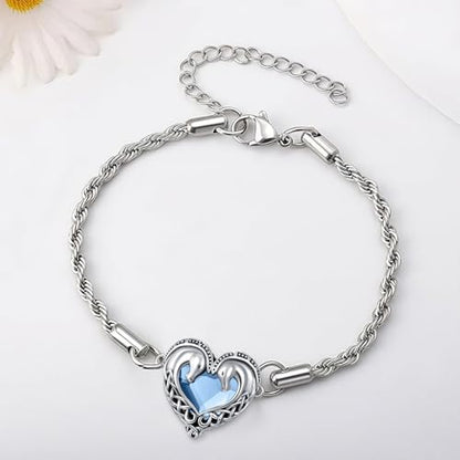 Animal Bracelet for Women 925 Sterling Silver Celtic Dragon/Horse/Wolf Bracelet Adjustable Bracelet Cute Animal Jewelry Gift for Women - style: 02-Celtic Horse Bracelet