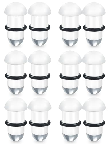 Cisyozi 14G-00G Acrylic Gauges for Ear Single Flare Plugs With Rubber Rings Unique Smooth Acrylic Gauges for Daily Wear Earring Expander Stretching Kit Piercing Jewelry for Women Men - color: Clear, size: 4G=5mm
