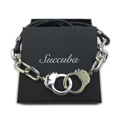 Succuba Stainless Steel Handcuff Choker Necklace Chain Pendant Choker Collar Necklace for Women and Men from 16 to 24 Inches with Box - color: C, size: 18 Inches