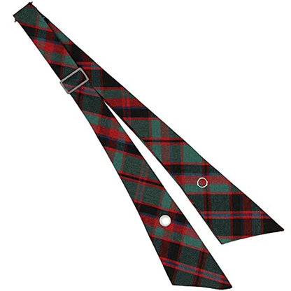tiemart Crossover Tie - color: Red and Green Plaid